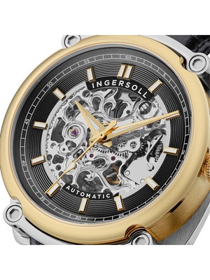 Pre-owned Ingersoll I13301 The Michigan Automatic Mens Watch 45mm 5atm