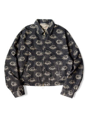 Pre-owned Kapital K Kapital 12oz Speakeasy Denim Drizzler Jacket In Black