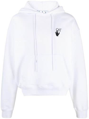 トップス OFF White sweat pullover New With Tags Off-White Degraded-Effect Arrows White Hoodie