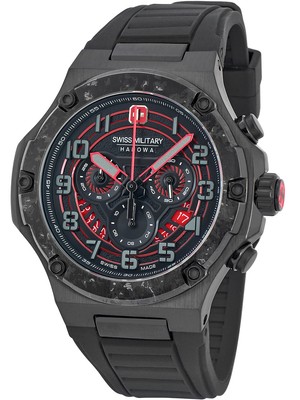Pre-owned Swiss Military Hanowa Smwgo0000630 Mission X4 Chrono 44 Mm 10atm