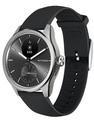 Pre-owned Withings Hwa10-model 4-all-int Scanwatch 2 Black 42 Mm 5atm