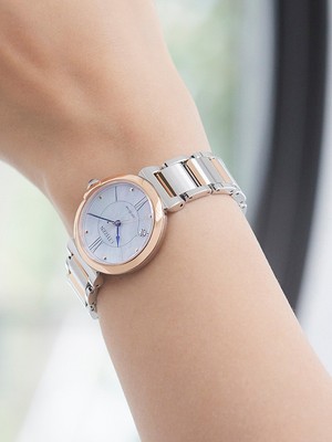 Pre-owned Citizen Em1074-82d Eco-drive Elegance Ladies Watch 30mm