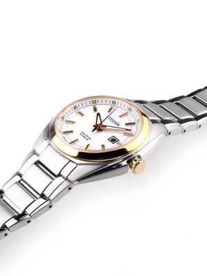 Pre-owned Citizen Ew2214-52a Eco-drive Super-titanium Ladies Watch 34mm 10 Atm
