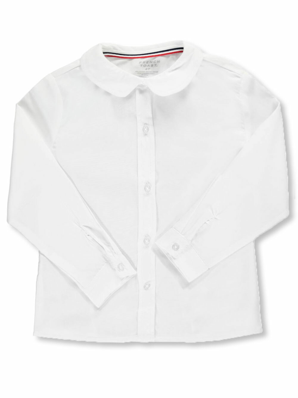 Girls White Blouse Peter Pan Collar SE9359 Long Sleeve