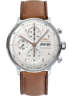 Pre-owned Iron Annie 5018-4 Bauhaus Automatic Chronograph Mens Watch 42 Mm
