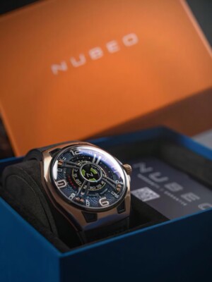 Pre-owned Nubeo Nb-6094-01 Mens Watch Oao Automatic Limited Edition 44mm 5atm