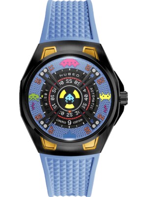 Pre-owned Nubeo Nb-6099-si-03 Mens Watch Space Invaders Limited Edition Automatic 44mm ...
