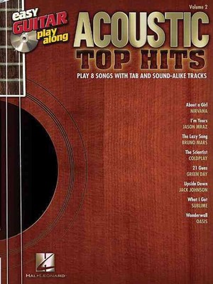 Acoustic Top Hits: Easy Guitar Play-Along Volume 2 by Hal Leonard Publishing Cor