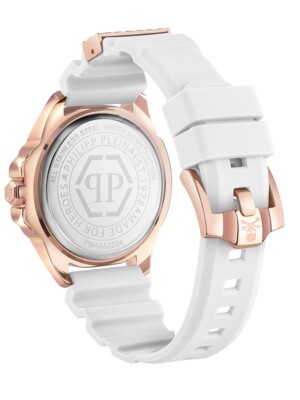 Pre-owned Philipp Plein Pwaaa2224 The Skull Unisex 47mm 5atm