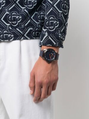 Pre-owned Versace Blue Mens Analogue Watch Sport Tech Ve2w00222