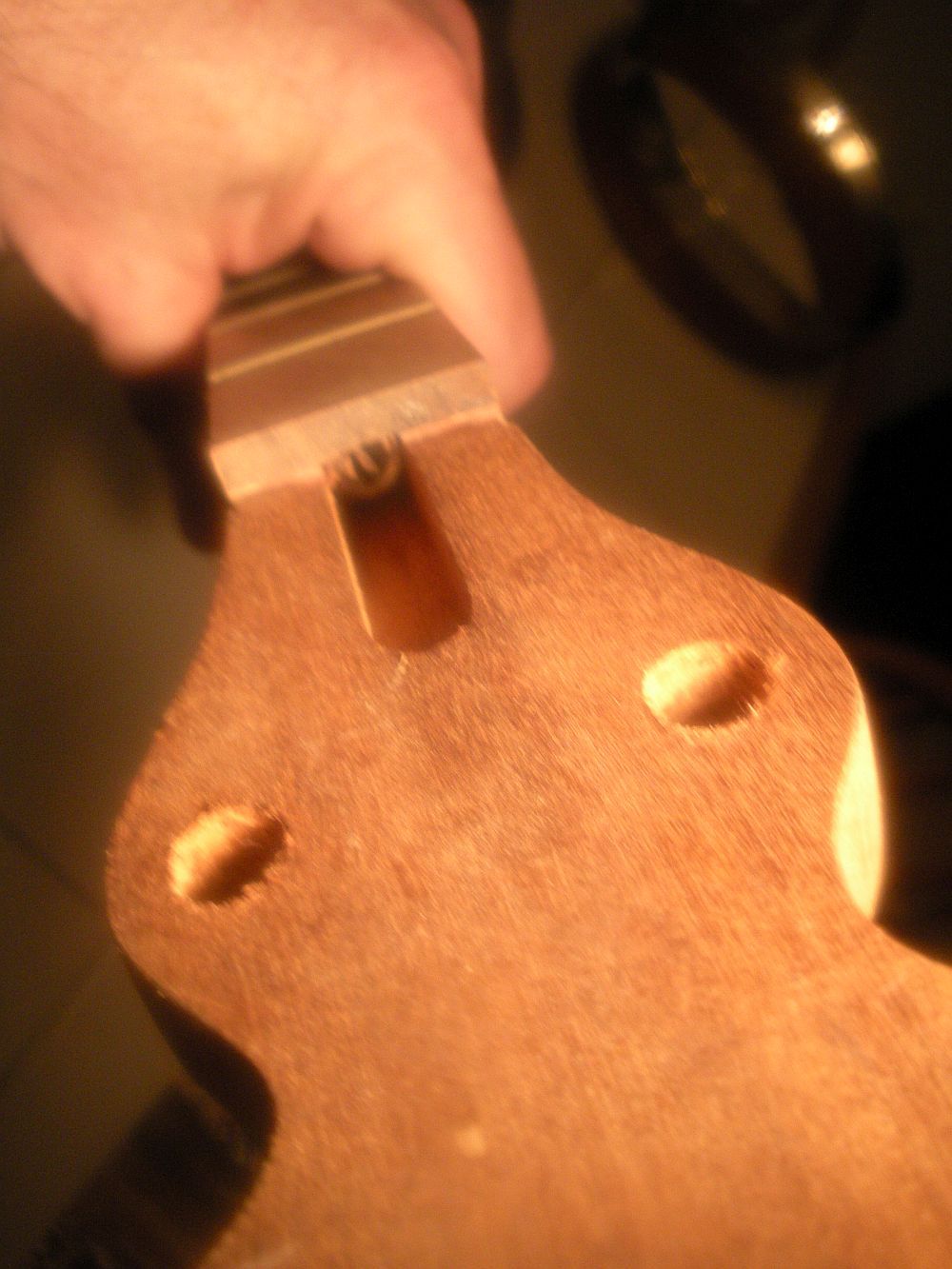 Saga 5 string banjo neck, unfinished with working truss rod!