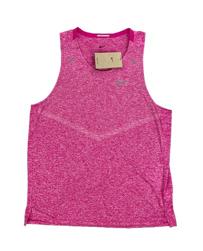 

НОВАЯ мужская майка с коротким рукавом Nike Dri-Fit Rise 365 для бега, розовая CZ9179, Розовый, CZ9179