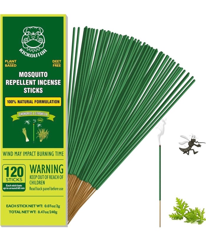Mosquito Repellent Outdoor 120/240 PCS Citronella Oil Mosquito Incense Sticks