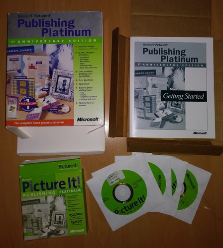 MICROSOFT Picture It! Publishing Platinum 5th Anniversary Edition Home Projects