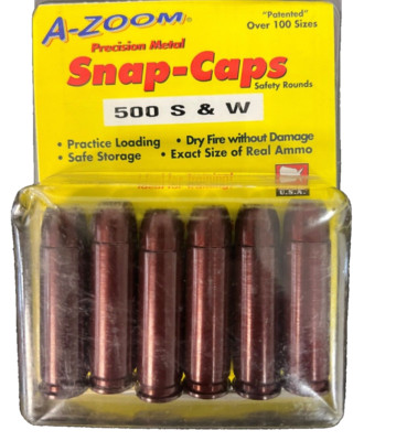 6 Pack of Snap-Caps 500S&W