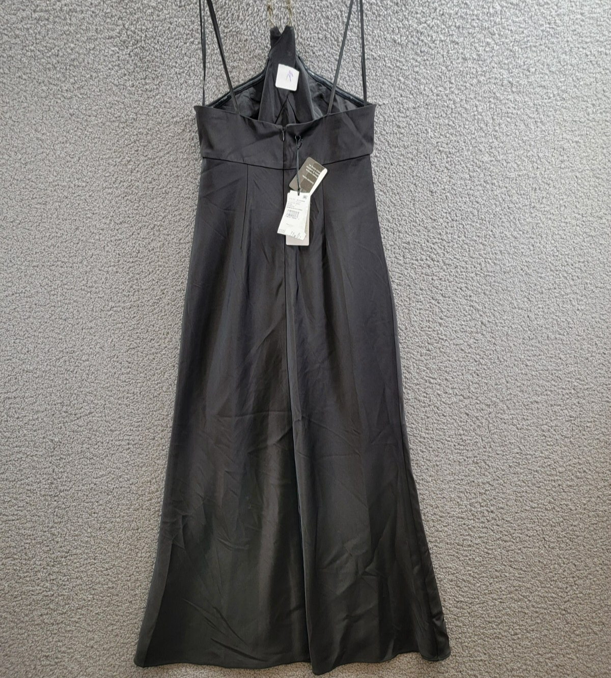 Liv Foster Quinn Chain Halter Neck Dress Women's 4 Black Solid Back Zip Closure - Picture 9 of 17