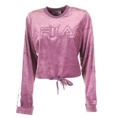 

Fila Emiko Crewneck Женская сиреневая повседневная спортивная толстовка с круглым вырезом, Фиолетовый