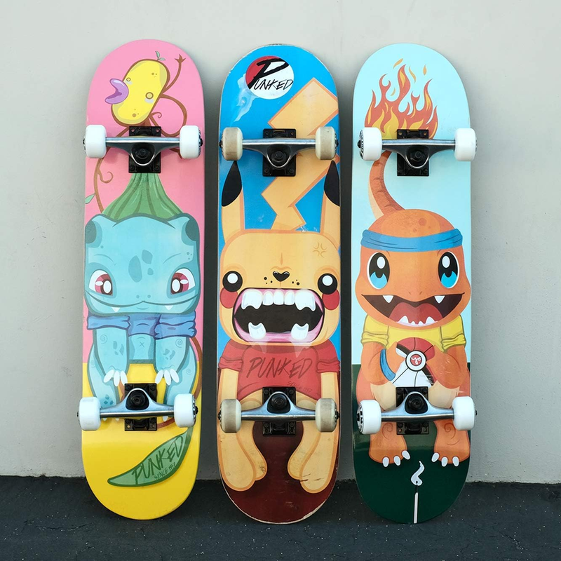 Punked Complete Skateboards 7.75" or 8.25" or Mini Cruiser or Micro Cruiser Shap