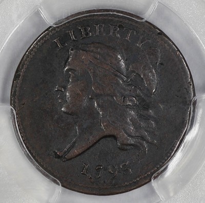 1793 LIBERTY CAP HALF CENT 1/2C PCGS GENUINE VF - CHOICE VF +++ DETAIL (376)