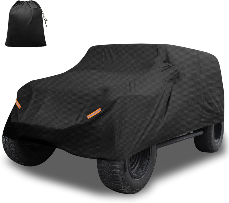 Car Cover for Jeep Wrangler JK JL 4 Door 2007-2021 Outdoor Waterproof Sun Rain D