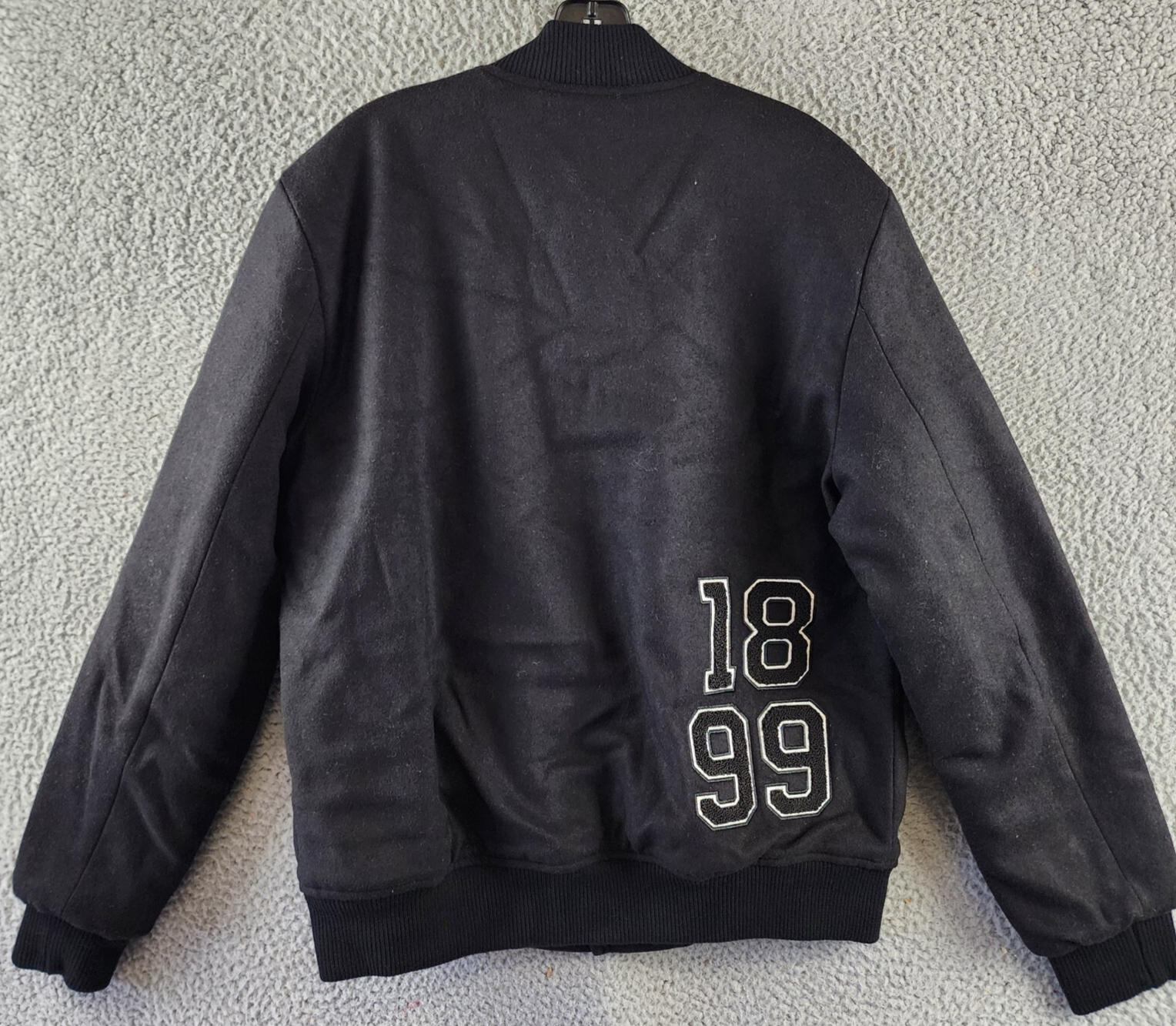 AC Milan Coach Jacket Men's M Black Full Front Button Closure With Side Pockets - Picture 5 of 14