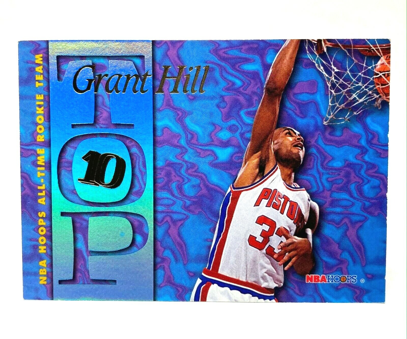 Grant Hill #AR2 TOP 10 NBA HOOPS All-Time Rookie Team 1995 SkyBox 