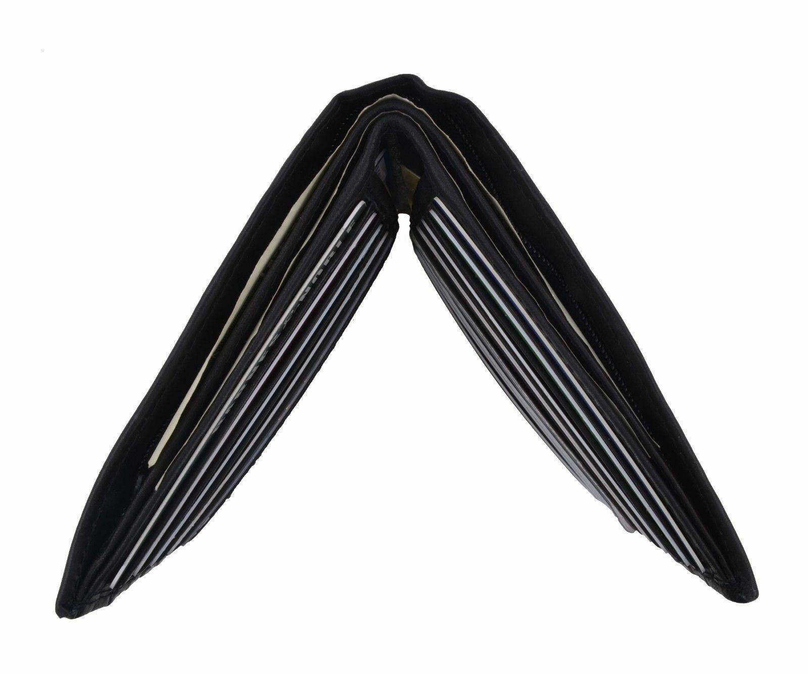 Marshal Men's Genuine Leather Bifold Wallet Slim Hipster Cowhide Credit Card New