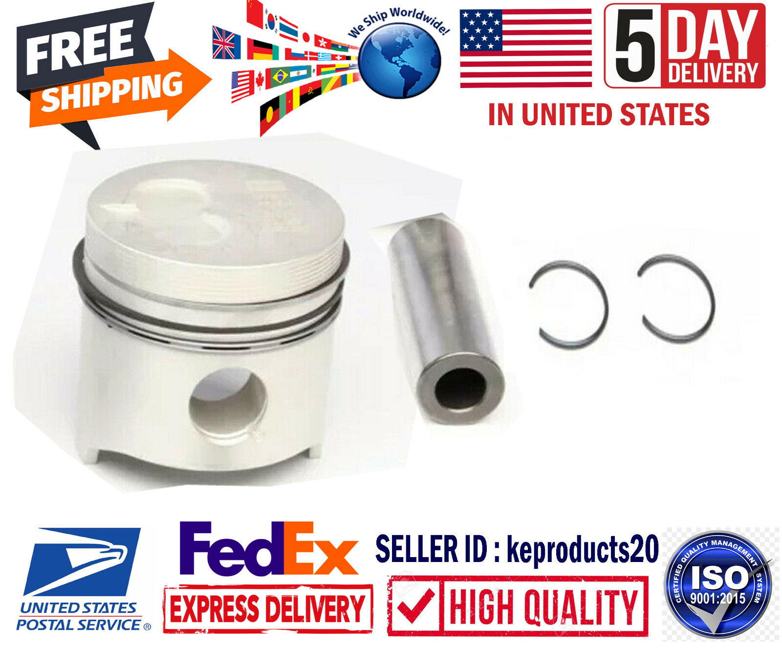 83mm STD piston kit fits For peugeot 1.9 XUD9 Diesel 405