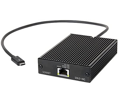 Sonnet Technologies Solo 10G Thunderbolt 3 to 10GBASE-T Ethernet Fanless Adap...