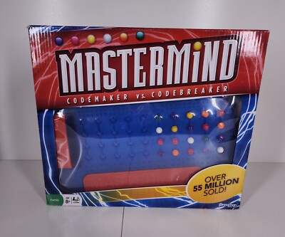 MasterMind Code Maker vs. Code Breaker Challenge Your Brain Board Game New