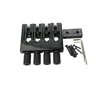 Guyker 4 String Headless Bass Bridge and Bridge String Lock, Slightly Adjusta...