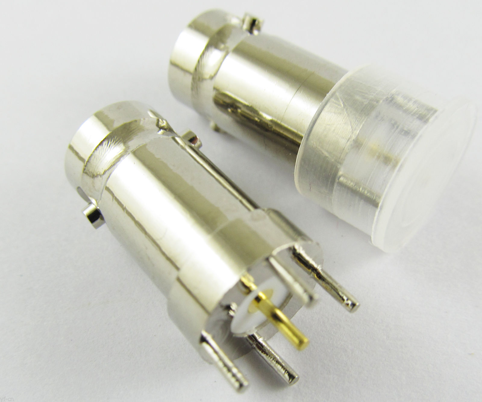 50x Copper Straight BNC Female Jack Center Solder PCB Mount RF Coaxial Connector