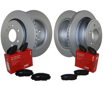 Front Rear Brake Kit Disc Rotors & TRW Pro Metallic Pad Set For Ford F-150 12-19