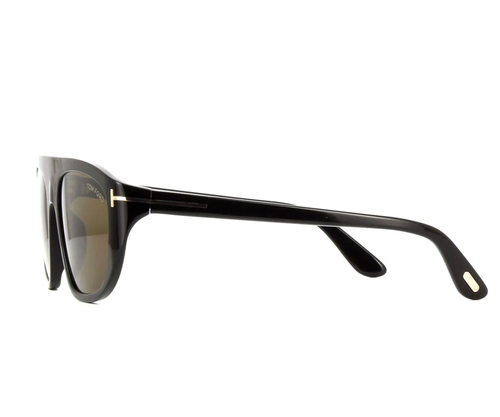 TOM FORD TOM FORD FT1002-01J-58 SHINY BLACK SUNGLASSES