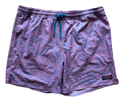VINEYARD VINES Mens Chappy Swim Trunks 7'' Bathing Suit Pink Blue NWT XL 2XL