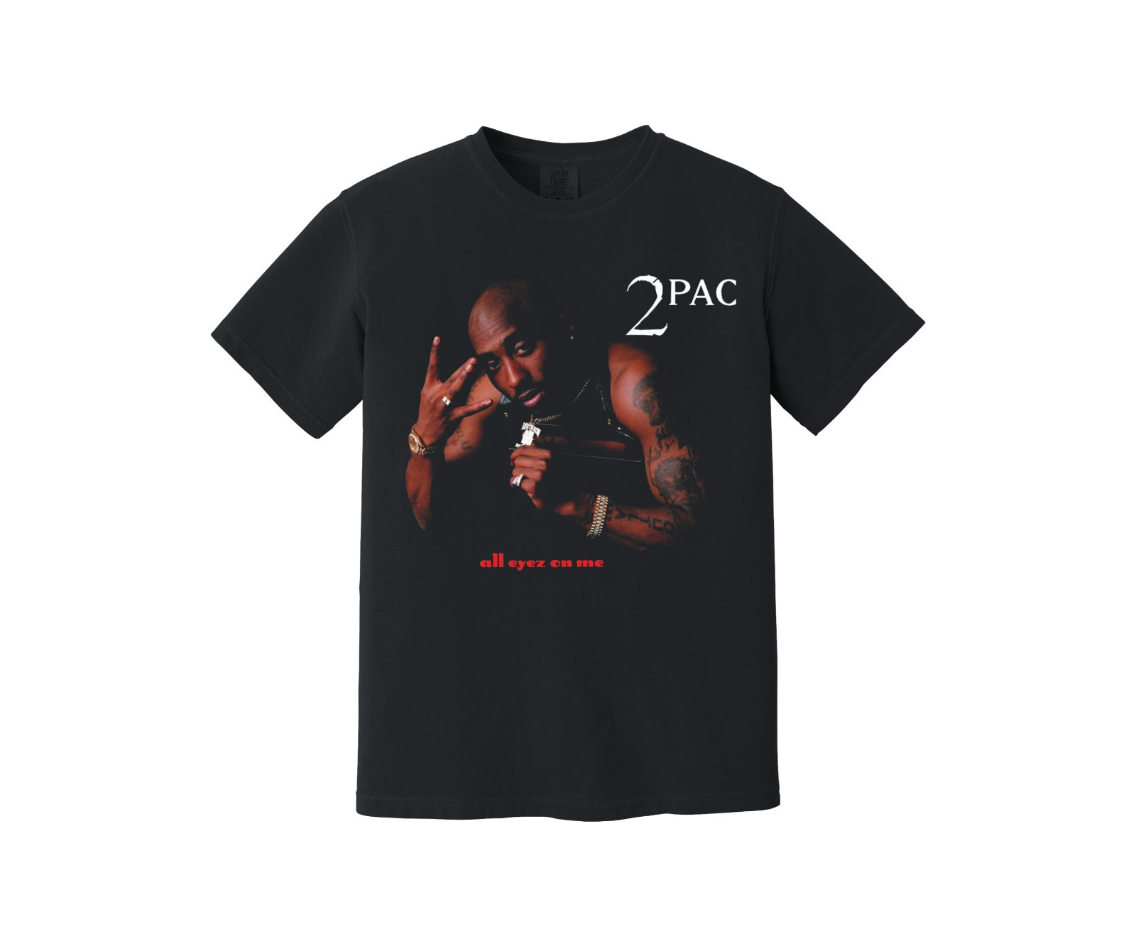 美品 2PAC Tシャツ サイズ2XL TUPAC Death Row Tupac 2PAC T-Shirt Vintage MOB Tag Made in USA 2XL Rap Death
