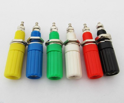 6 colors 4mm Long Binding Post For 4mm Banana Plug Test Connectors 1-100pcs Lot