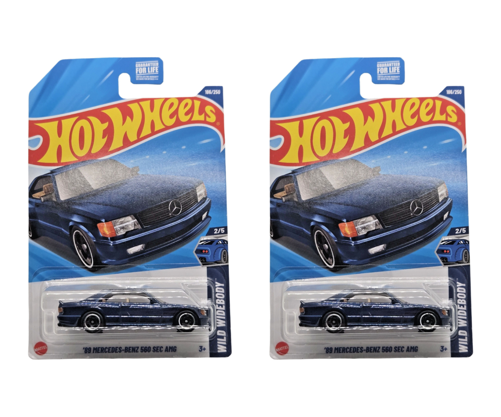 2025 Hot Wheels '89 Mercedes-Benz 560 SEC AMG #186 Dark Blue