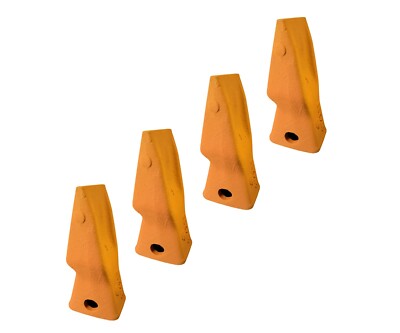 4 Heavy Duty Abrasion Loader Bucket Teeth, Fits Cat J250 - 9N-4253