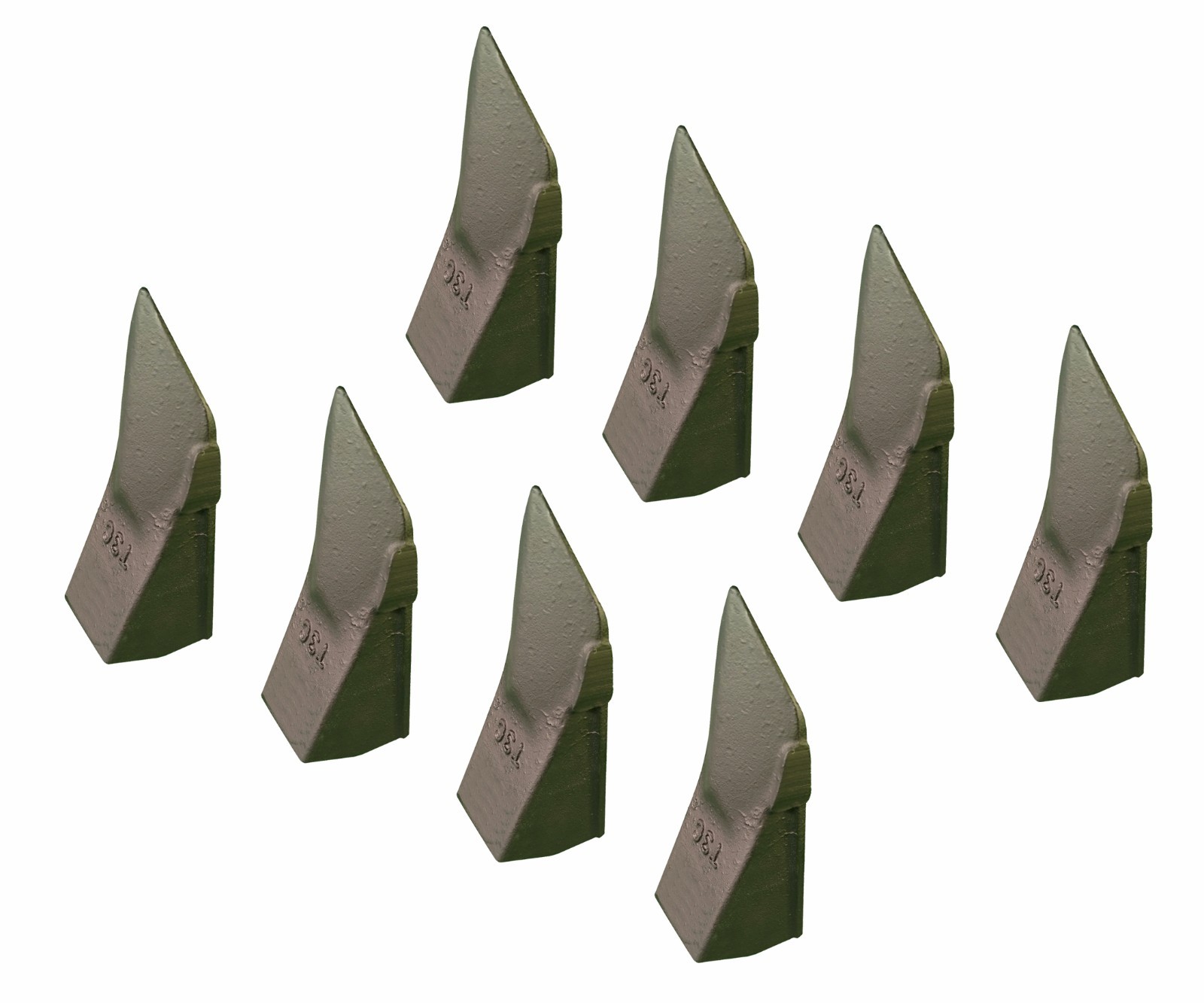 ハマースレイ　3パートディッシュ 8 - Hensley Style Heavy Duty Crimp-On Tiger Rock Point Bucket