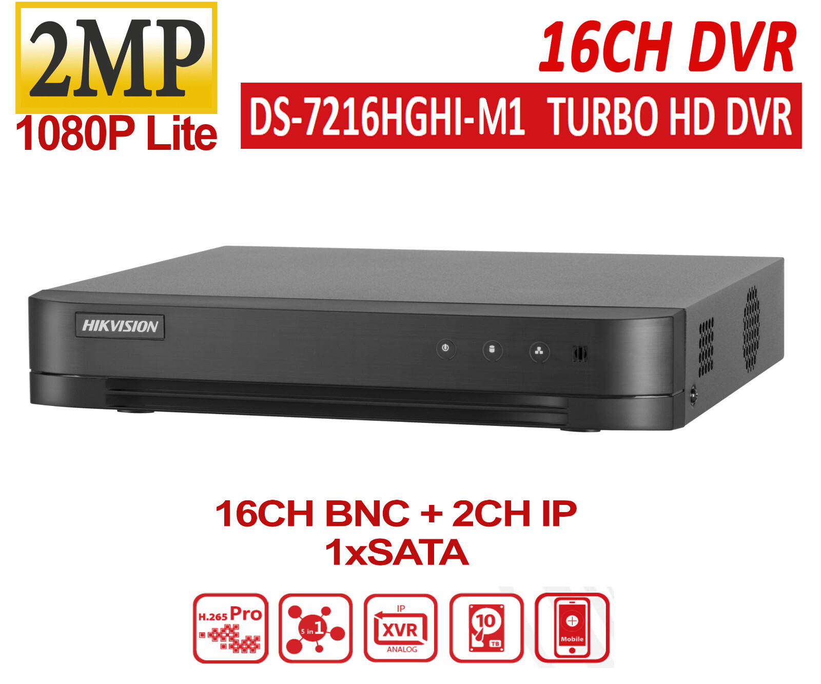 HIKVISION Turbo HD DVR 7200 Series セット HIKVision DS-7208HQI-K2 7200 Series Turbo HD 4 Channel DVR