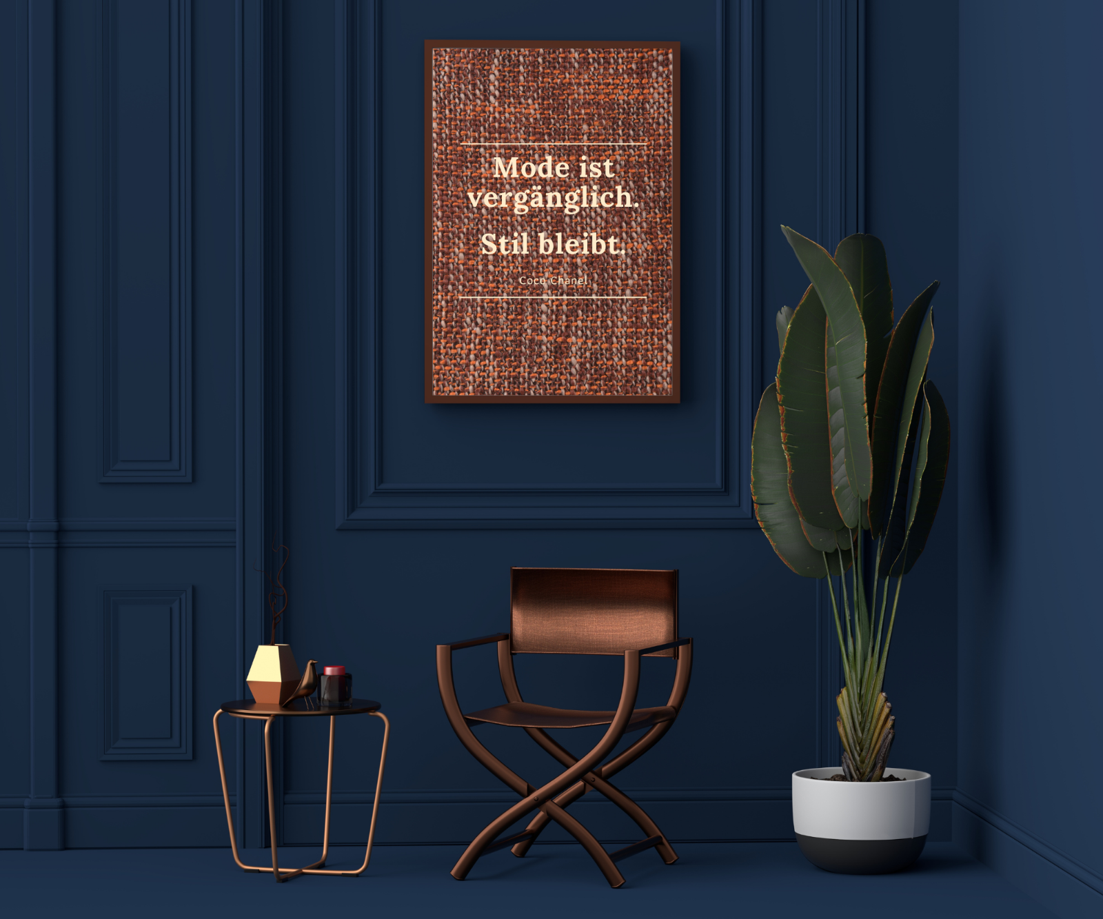Coco Chanel Zitat Stil Kunstdruck Poster -ungerahmt- Bild DIN A3