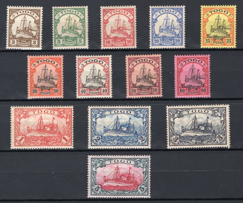 Deutsche Kolonien Togo Aus 7-19 * Ungebraucht Einzelmarken Zur Auswahl