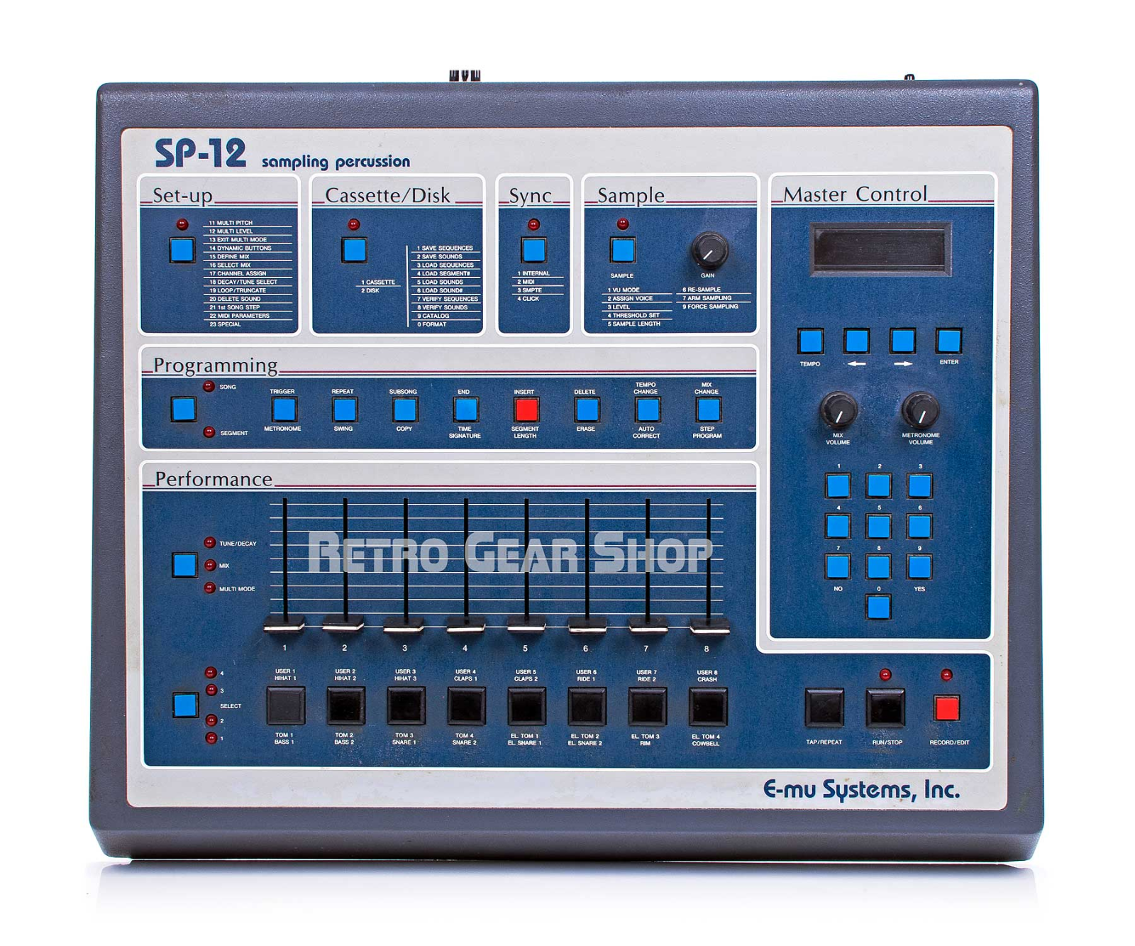 Emu SP12 Turbo Vintage Sampling Drum Machine E-MU SP-12 1200 Screen Serviced