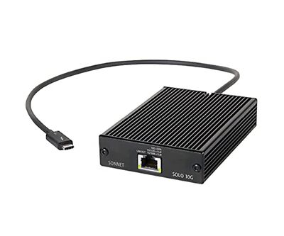 Sonnet Technologies Solo 10G Thunderbolt 3 to 10GBASE-T Ethernet Fanless Adap...