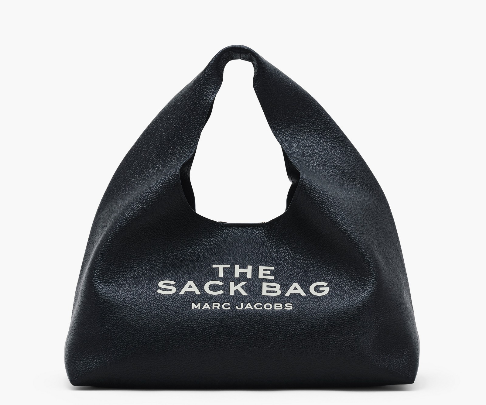 MARC JACOBS THE SACK BAG シルバー Marc Jacobs The Metallic Leather Sack Bag in Silver