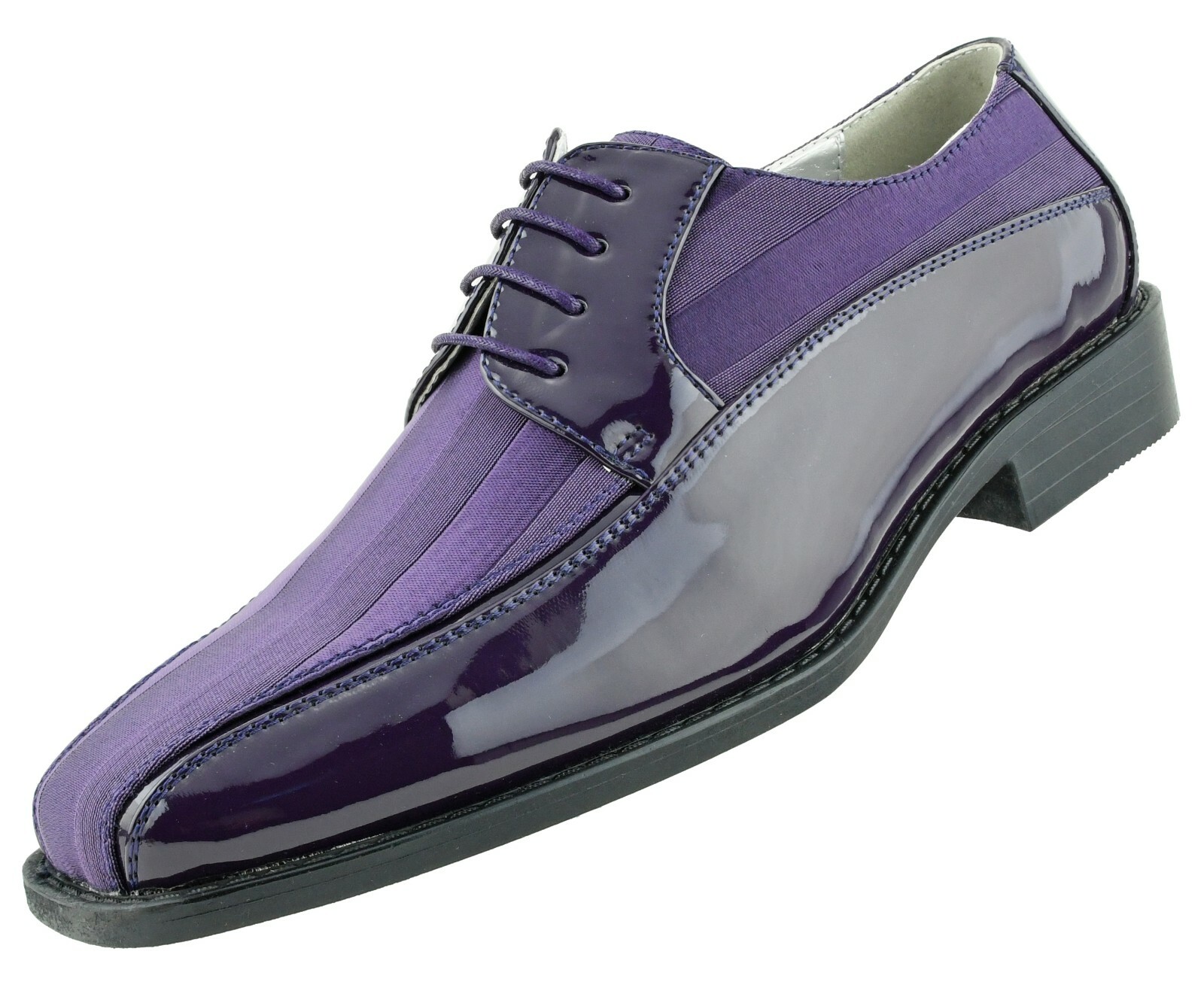 Mens Shoes - Satin Formal Lace Up Dress Shoes for Men - Oxford Shoes