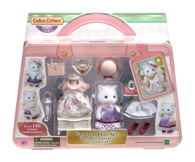 Calico Critters Fashion Playset, Town Girl Series - Persian Cat: Dress Up You...