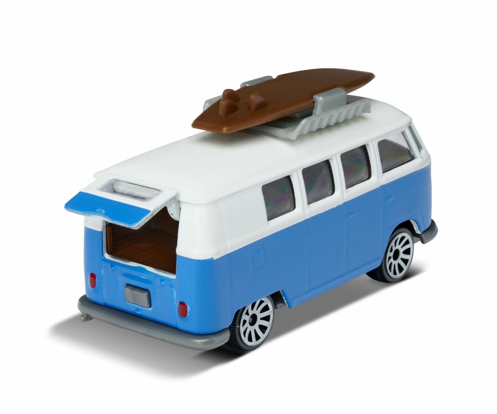 1:64 Die-Cast シルバーバスミニカー VW T1 Volkswagen T1 Bus, Black and White - Jada Toys 14051W1 - 1