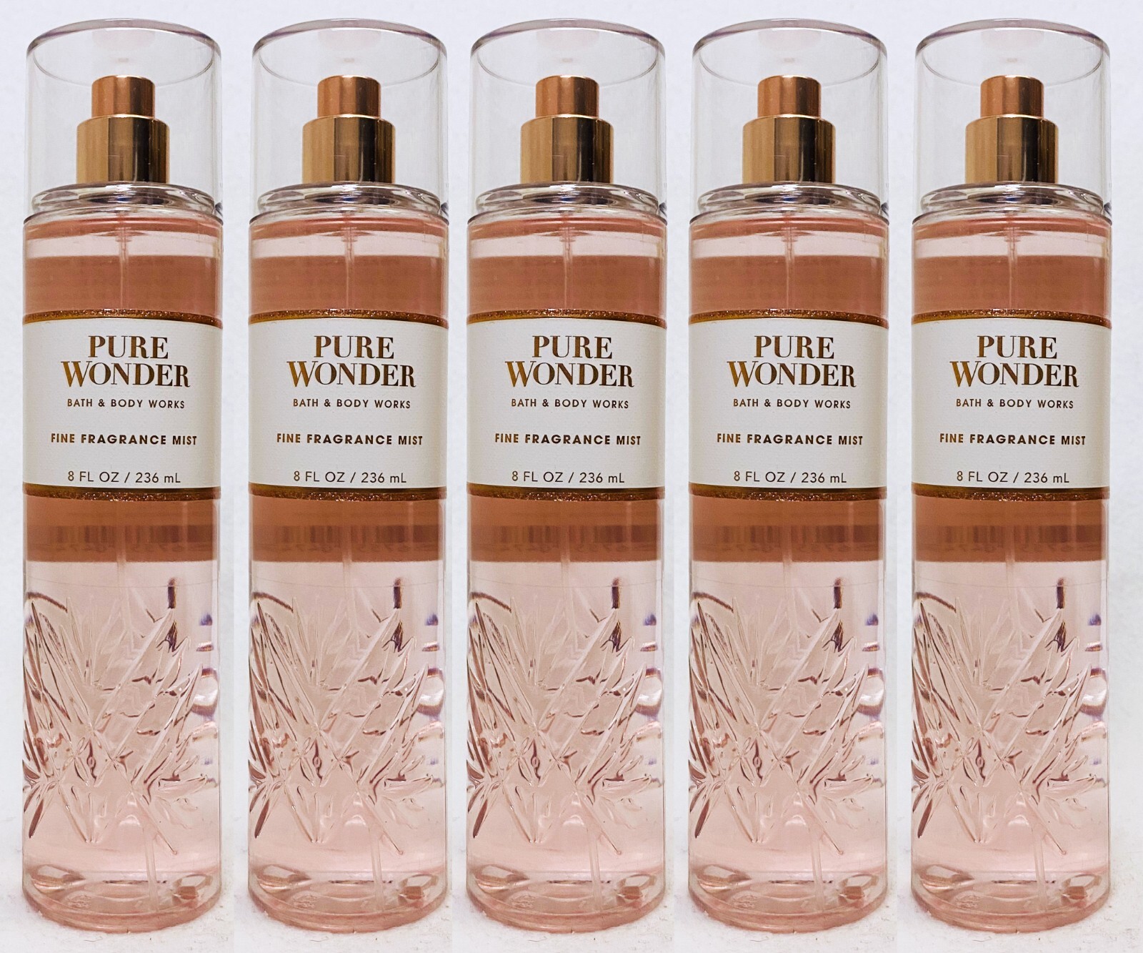 5 Bath & Body Works PURE WONDER Fine Fragrance Mist Body